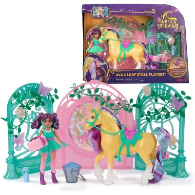 Unicorn Academy Ava & Leaf Stall Playset - Liten docka och tillbehör Unicorn Academy Ava & Leaf Stall Playset - Liten docka och tillbehör