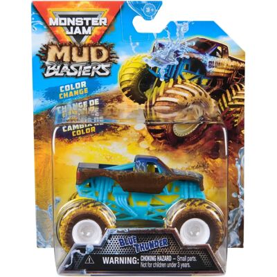 Spin Master Monster Jam Mud Blasters Blue Thunder - Speelgoedtruck Spin Master Monster Jam Mud Blasters Blue Thunder - Speelgoedtruck