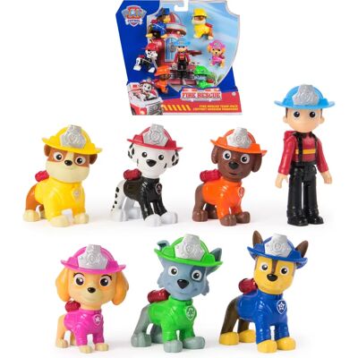 PAW Patrol GML Brandweer Reddingsactie Figuren - 7 Stuks PAW Patrol GML Brandweer Reddingsactie Figuren - 7 Stuks