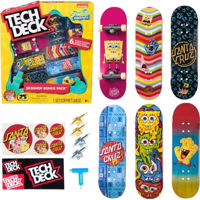 Tech Deck SpongeBob Fingerboard-Set - Skateboard Tricks Tech Deck SpongeBob Fingerboard-Set - Skateboard Tricks