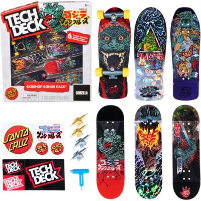 Tech Deck Santa Cruz Godzilla Finger-Skateboards - Fingerboards Tech Deck Santa Cruz Godzilla Finger-Skateboards - Fingerboards