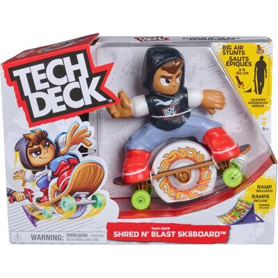 Tech Deck VHC ShrednBlast Skateboard - Motorised Fingerboard for Tricks Tech Deck VHC ShrednBlast Skateboard - Motorised Fingerboard for Tricks