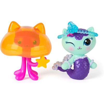 Gabby's Dollhouse MerCat & Kitty Jellyfish Figuren - Spielzeug ab 3 Jahre Gabby's Dollhouse MerCat & Kitty Jellyfish Figuren - Spielzeug ab 3 Jahre
