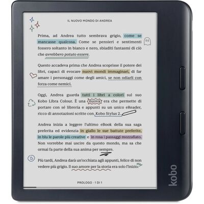 Rakuten Kobo Libra Colour eBook Reader - Vannavstøtende, 32GB Rakuten Kobo Libra Colour eBook Reader - Vannavstøtende, 32GB