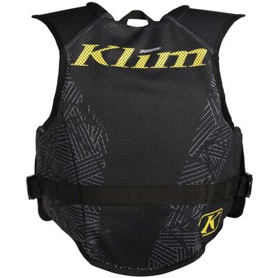 Gilet noir XL de Klim - Soutien dorsal et tuyauterie réfléchissante - Publicité Gilet noir XL de Klim - Soutien dorsal et tuyauterie réfléchissante - Publicité