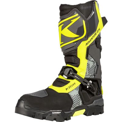 Stivali da Motocross Klim Adventure GTX - Grigio-Giallo - Unisex - Attrezzatura protettiva Stivali da Motocross Klim Adventure GTX - Grigio-Giallo - Unisex - Attrezzatura protettiva