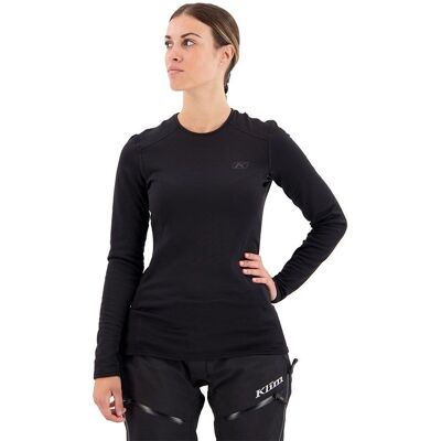 Maglietta funzionale da donna Klim Solstice 2.0 2023 - Nera Maglietta funzionale da donna Klim Solstice 2.0 2023 - Nera