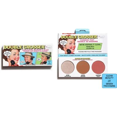 theBalm Double Crosser Palette Visage 3-en-1 - Publicité theBalm Double Crosser Palette Visage 3-en-1 - Publicité