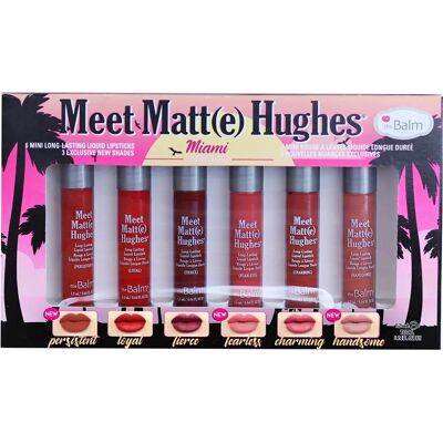 theBalm Meet Matt(e) Hughes Mini Kit Miami - Ensemble de rouges à lèvres liquides theBalm Meet Matt(e) Hughes Mini Kit Miami - Ensemble de rouges à lèvres liquides
