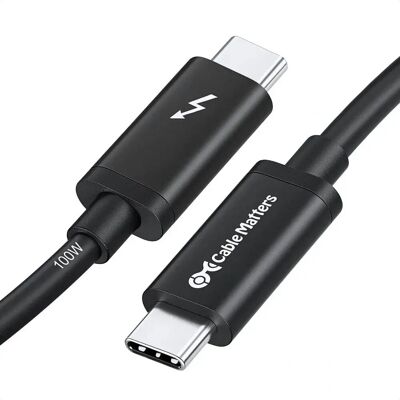 Cable Matters - 107002-BLK-2M - 2m - 20 Gbit/s - Cabo USB-C Thunderbolt 3 Cable Matters - 107002-BLK-2M - 2m - 20 Gbit/s - Cabo USB-C Thunderbolt 3