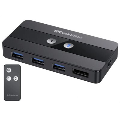 Cable Matters KVM Switch 2-in-1 DisplayPort 1.4 - KVM Switch Cable Matters KVM Switch 2-in-1 DisplayPort 1.4 - KVM Switch