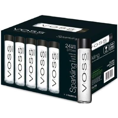 Voss Eau pétillante Artesienne - Eau pétillante, Bouteilles en verre, 24 x 375ml - Publicité Voss Eau pétillante Artesienne - Eau pétillante, Bouteilles en verre, 24 x 375ml - Publicité