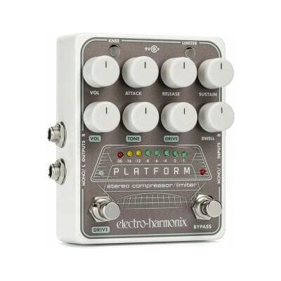 Electro-Harmonix Platform Silver - Stereo Compressor Limiter Effector Electro-Harmonix Platform Silver - Stereo Compressor Limiter Effector
