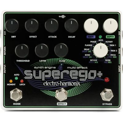 Electro Harmonix Superego+ Plus Synth Engine - Effects & Power Supply Electro Harmonix Superego+ Plus Synth Engine - Effects & Power Supply