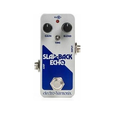 Electro-Harmonix Slapback Effektpedal - Analog Delay - Blau, Silber Electro-Harmonix Slapback Effektpedal - Analog Delay - Blau, Silber