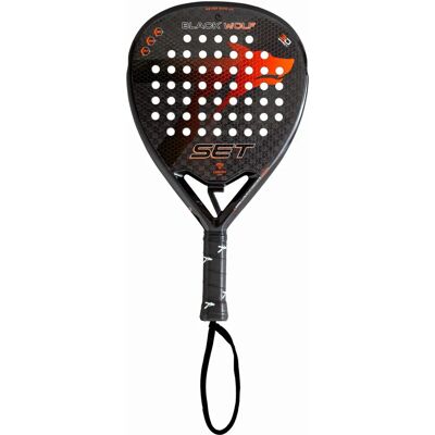 Hawk Padelracket - Dropform - Ram och yta i 100 % kolfiber - Black Eva Soft Ultra kärna - 38mm Hawk Padelracket - Dropform - Ram och yta i 100 % kolfiber - Black Eva Soft Ultra kärna - 38mm