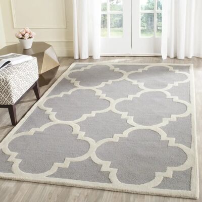 Safavieh Clark Wollteppich - Silber - 270x180 cm - Teppich Safavieh Clark Wollteppich - Silber - 270x180 cm - Teppich