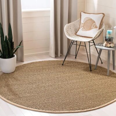 Safavieh Winifred Naturfaser Teppich Beige 180x185cm - Teppich Safavieh Winifred Naturfaser Teppich Beige 180x185cm - Teppich