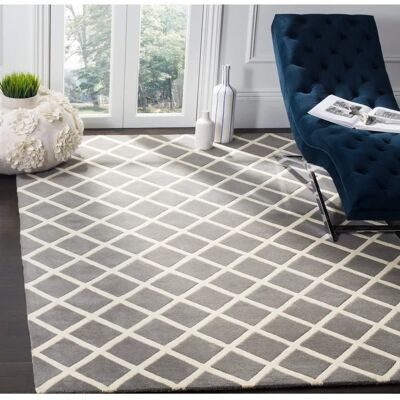 NADUVI Soho Grauer Wollteppich - Teppich NADUVI Soho Grauer Wollteppich - Teppich