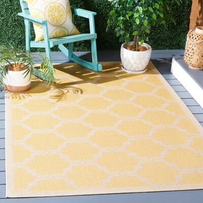 Safavieh - CY6009 - Jaune/Beige - 160x230 cm - Tapis d'extérieur - Publicité Safavieh - CY6009 - Jaune/Beige - 160x230 cm - Tapis d'extérieur - Publicité