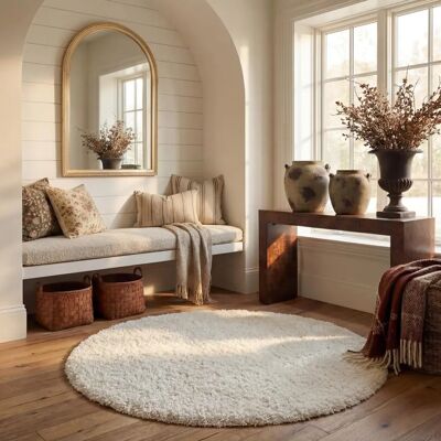 Safavieh Crosby Round White 122x122 cm Teppich Safavieh Crosby Round White 122x122 cm Teppich
