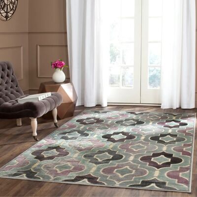 Tapis Safavieh Riva Viscose Multicolore - 170x120 cm - Publicité Tapis Safavieh Riva Viscose Multicolore - 170x120 cm - Publicité