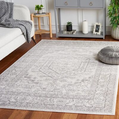 Safavieh Elfenbein/Silber Kurzflor-Teppich - Teppich Safavieh Elfenbein/Silber Kurzflor-Teppich - Teppich