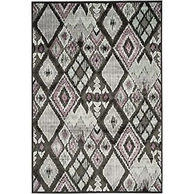 NADUVI Salma Viskose Grau Teppich - Rechteckig 340x244 cm NADUVI Salma Viskose Grau Teppich - Rechteckig 340x244 cm