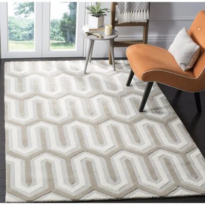 Safavieh Leta Blau Wollteppich - Rechteckig 180x120 cm Safavieh Leta Blau Wollteppich - Rechteckig 180x120 cm
