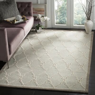 Safavieh Augusta Grauer Teppich - Rechteckiger Textil Teppich Safavieh Augusta Grauer Teppich - Rechteckiger Textil Teppich