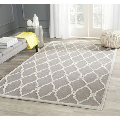 Safavieh Augusta Dunkelgrau Wollteppich - Teppich Safavieh Augusta Dunkelgrau Wollteppich - Teppich