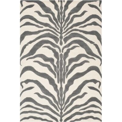 Safavieh Wool Rug Ivory/Dark Gray - Rug Safavieh Wool Rug Ivory/Dark Gray - Rug