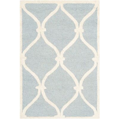 Safavieh Moderner Blau & Elfenbein Geometrischer Teppich - 122x183cm Safavieh Moderner Blau & Elfenbein Geometrischer Teppich - 122x183cm