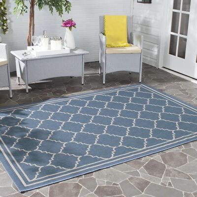 Safavieh - CY6889 - Blau-Beige - Outdoor - Teppich Safavieh - CY6889 - Blau-Beige - Outdoor - Teppich