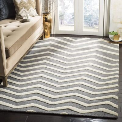 Safavieh - Edie textile - Gris - 150x90x1.27 cm - Rug - Publicité Safavieh - Edie textile - Gris - 150x90x1.27 cm - Rug - Publicité