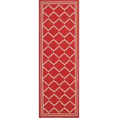 Safavieh Trellis Teppich - Rot & Beige - Indoor/Outdoor Safavieh Trellis Teppich - Rot & Beige - Indoor/Outdoor