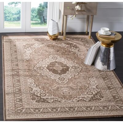 Safavieh Etta Beigeblatt & Marron clair Teppich - Vintage Stil, Weicher Griff, Modern Farben Safavieh Etta Beigeblatt & Marron clair Teppich - Vintage Stil, Weicher Griff, Modern Farben