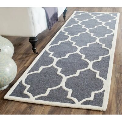 Tapis Safavieh Cambridge Collection - Gris foncé et ivoire - Publicité Tapis Safavieh Cambridge Collection - Gris foncé et ivoire - Publicité