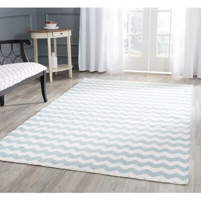 Safavieh - Dhurrie - Ivory - Blue - Rug Safavieh - Dhurrie - Ivory - Blue - Rug