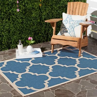 Safavieh Blau Außen-/Innenbereich Teppich - 180x120 cm Safavieh Blau Außen-/Innenbereich Teppich - 180x120 cm