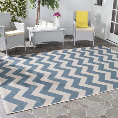 Tapis intérieur/extérieur Safavieh Bleu/Beige 120x170cm Tapis intérieur/extérieur Safavieh Bleu/Beige 120x170cm
