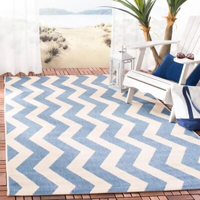 Safavieh Blau Innen/Außen Teppich - Courtyard Stil Safavieh Blau Innen/Außen Teppich - Courtyard Stil