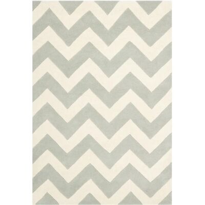 Safavieh Crosby Grauer Wollteppich - Teppich Safavieh Crosby Grauer Wollteppich - Teppich