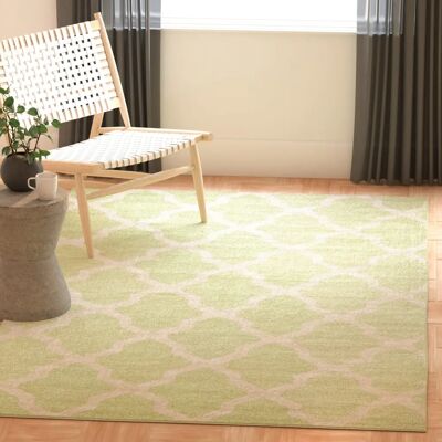 Tapis en Laine Safavieh Ava Trellis - 122x183cm - Vert Clair & Ivoire - Déco Maison - Publicité Tapis en Laine Safavieh Ava Trellis - 122x183cm - Vert Clair & Ivoire - Déco Maison - Publicité