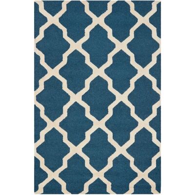 Safavieh Wollteppich - Blau Rechteckig 180x120cm Safavieh Wollteppich - Blau Rechteckig 180x120cm