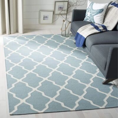 Safavieh - NADUVI Rolland Dhurrie - Blau - Teppich Safavieh - NADUVI Rolland Dhurrie - Blau - Teppich