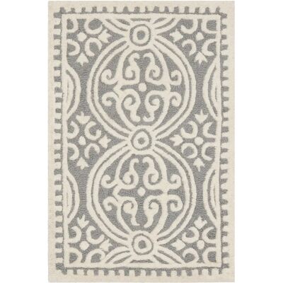 Safavieh Marina Teppich - Rechteckiger silberner Textil 150x90 cm Safavieh Marina Teppich - Rechteckiger silberner Textil 150x90 cm