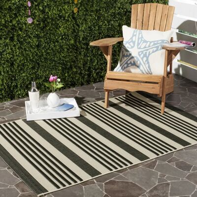 Safavieh Courtyard Teppich 150x80 cm Schwarz/Knochen Safavieh Courtyard Teppich 150x80 cm Schwarz/Knochen
