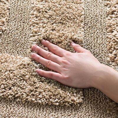 NADUVI - Zaniyah - Beige - Rectangulaire - Rug - Publicité NADUVI - Zaniyah - Beige - Rectangulaire - Rug - Publicité