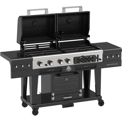 Boss Memphis Ultimate - Grill 4 en 1 gaz, charbon, fumoir électrique - Publicité Boss Memphis Ultimate - Grill 4 en 1 gaz, charbon, fumoir électrique - Publicité